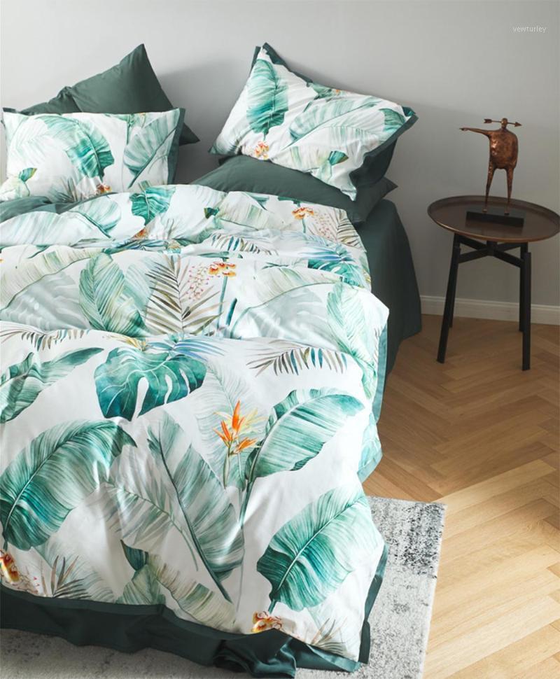 European american modern plant bedding set, queen king 60s cotton double home textile bed sheet pillow case duvet cover1, Picture color
European american modern plant bedding set, queen king 60s cotton double home textile bed sheet pillow case duvet cover1, Picture color