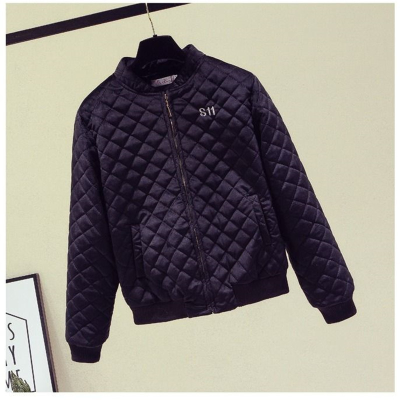 Embroidery Fashion Women Short Winter Jacket Korean Velvet Loose Cotton Coat Female Padded Cotton Casual Baseball Streetwear 201019