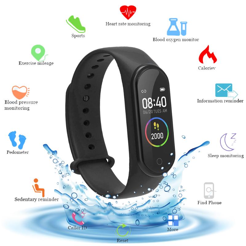 M4 Color Screen Smart Wristband Heart Rate Monitor Fitness Activity Tracker Smart Band Blood Pressure Music Remote Control
M4 Color Screen Smart Wristband Heart Rate Monitor Fitness Activity Tracker Smart Band Blood Pressure Music Remote Control