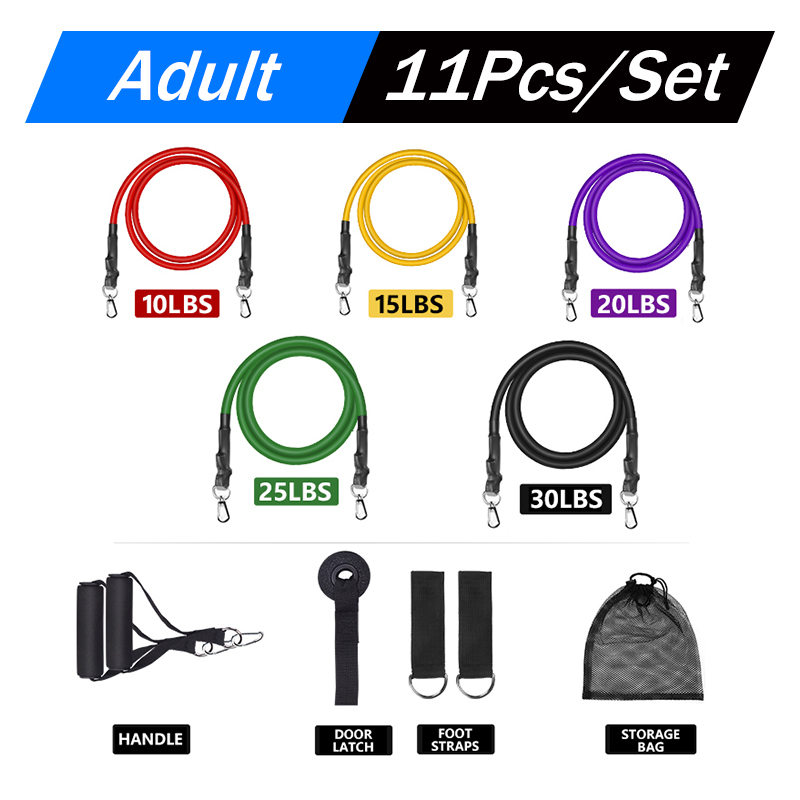 Fitness Rubber Resistance Elastic Bands Workout Gum For Training Home Exercise Sport Gym Dumbbell Harness Set Expander Equipment Q1225