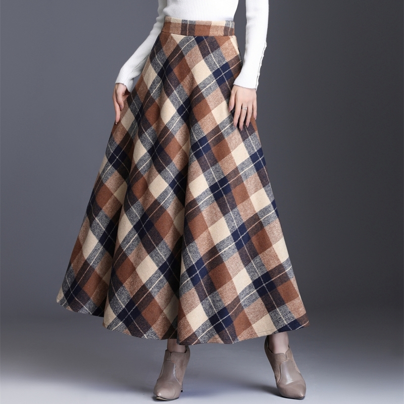HAYBLST Brand Skirt Womens Autumn Winter Plus Size3XL Elegant Korean Style Fashion Plaid Tall Waist Long Clothing Thickening Y200326, Red
HAYBLST Brand Skirt Womens Autumn Winter Plus Size3XL Elegant Korean Style Fashion Plaid Tall Waist Long Clothing Thickening Y200326, Red