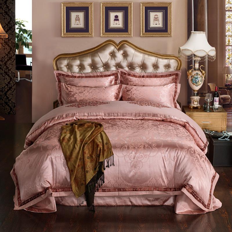 Papa&Mima Satin Silk Cotton Linens Jacquard Bedding Set King Size Sheet Quilt Cover Pillow Sham, 2224085
Papa&Mima Satin Silk Cotton Linens Jacquard Bedding Set King Size Sheet Quilt Cover Pillow Sham, 2224085
