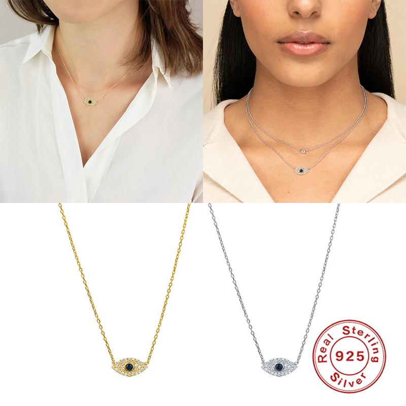 Other GS 925 Sterling Silver Korean Fashion INS Evil Eye Diamond Pendant Necklace For Women Girls Gifts Party Fine Jewelry Collares
Other GS 925 Sterling Silver Korean Fashion INS Evil Eye Diamond Pendant Necklace For Women Girls Gifts Party Fine Jewelry Collares