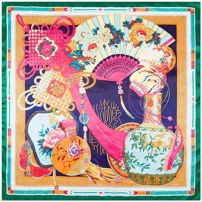 Brand Matagorda New Design 90-90cm Scarves Bottle Fan Pattern Women Scarf Hijab Scarf Imitated Silk Fabric New Design Accesories
Brand Matagorda New Design 90-90cm Scarves Bottle Fan Pattern Women Scarf Hijab Scarf Imitated Silk Fabric New Design Accesories