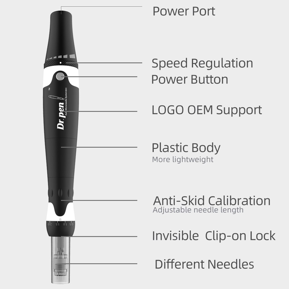 Microneedle Derma Pen A7 Dr. Pen New Microneedling Dermapen Home Use with 6pcs Needle Cartridges DHL Express Delivery
Microneedle Derma Pen A7 Dr. Pen New Microneedling Dermapen Home Use with 6pcs Needle Cartridges DHL Express Delivery