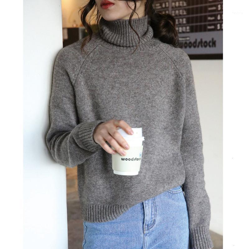 High end autumn and winter new high collar cashmere sweater for women' thickened loose sweater1, Black
High end autumn and winter new high collar cashmere sweater for women' thickened loose sweater1, Black
