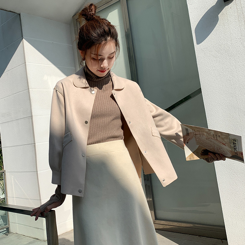 2021 New Autumn/winter fashion female pure color popular temperament released office jacket h00132, Pink
2021 New Autumn/winter fashion female pure color popular temperament released office jacket h00132, Pink