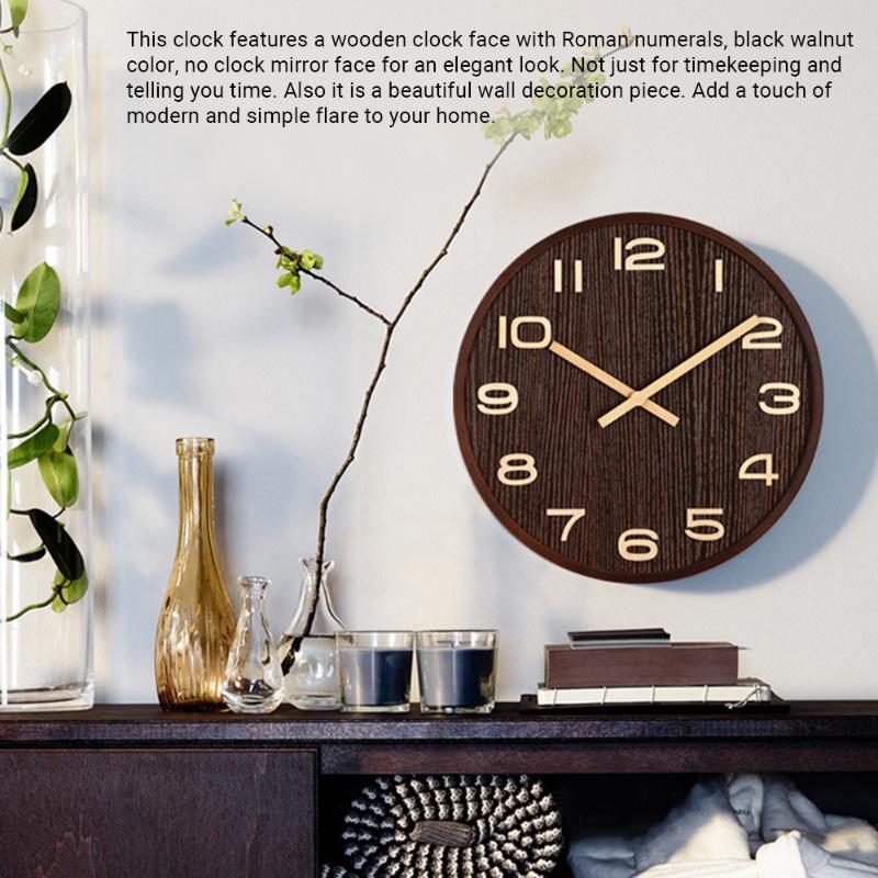 16/14/12/10'' Wooden Wall Clock Round Shape Decorative Numeral Design Simple Style Hanging Clock for Home Decoration
16/14/12/10'' Wooden Wall Clock Round Shape Decorative Numeral Design Simple Style Hanging Clock for Home Decoration