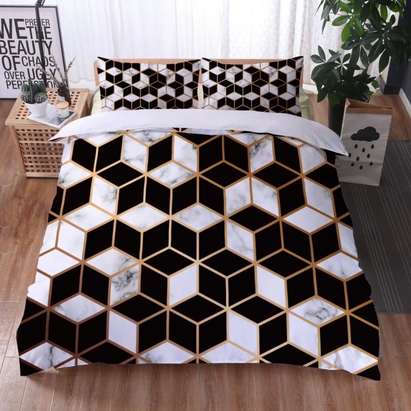 Simple Stylish Marble Pattern Bedding Sets Black White Rectangle Duvet Cover Set Pillowcase Home Textile Adult Teens Gifts Decor, 14
Simple Stylish Marble Pattern Bedding Sets Black White Rectangle Duvet Cover Set Pillowcase Home Textile Adult Teens Gifts Decor, 14