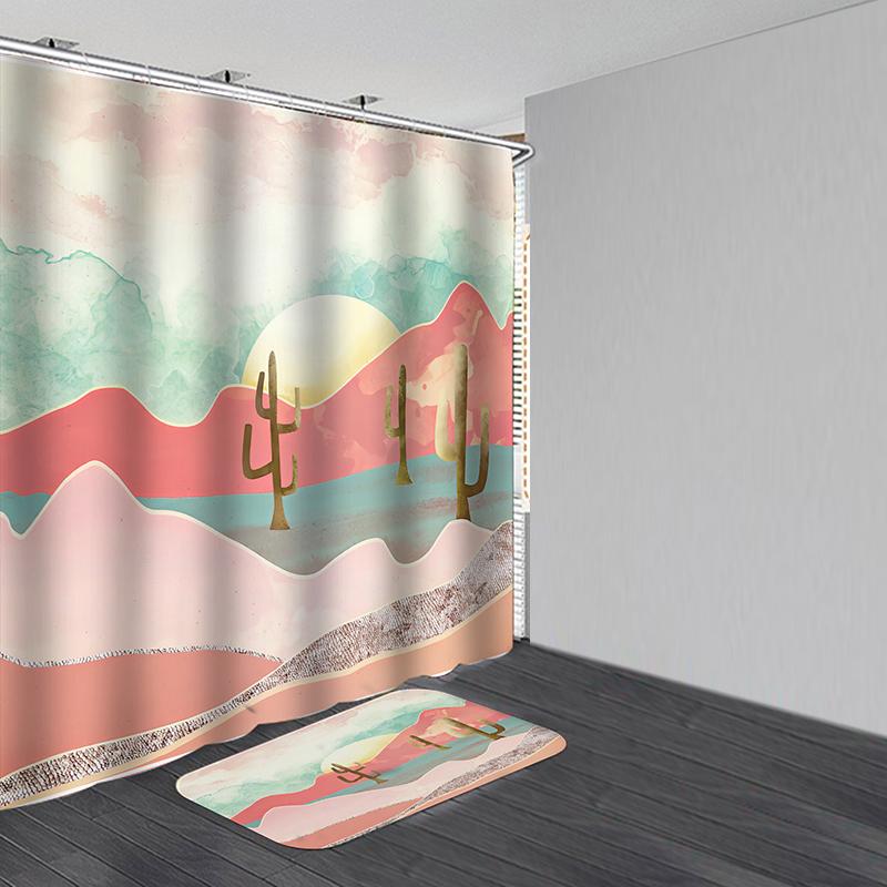 1pcs Bathroom Shower Curtain Waterproof Bath Curtain Set Toilet Cover Mat Non-Slip Bathroom Rug Set
1pcs Bathroom Shower Curtain Waterproof Bath Curtain Set Toilet Cover Mat Non-Slip Bathroom Rug Set