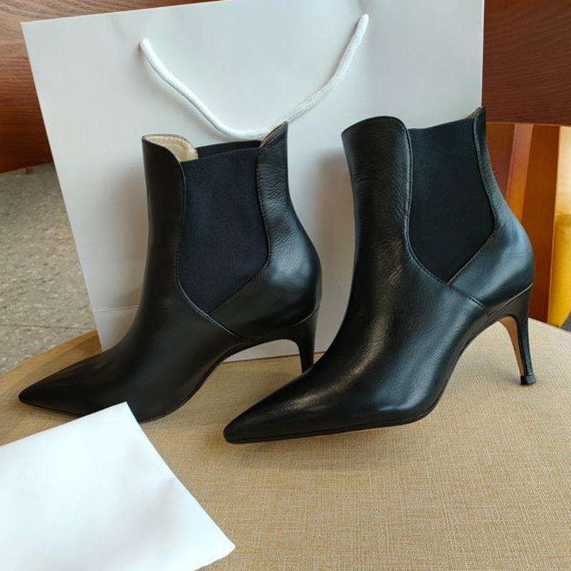 Luxury Fashion Point Toe Solid Boots Spring Autumn Brand Leather High Heels Women Shoes New Ankle Elastic Band Female Boots, No.2
Luxury Fashion Point Toe Solid Boots Spring Autumn Brand Leather High Heels Women Shoes New Ankle Elastic Band Female Boots, No.2