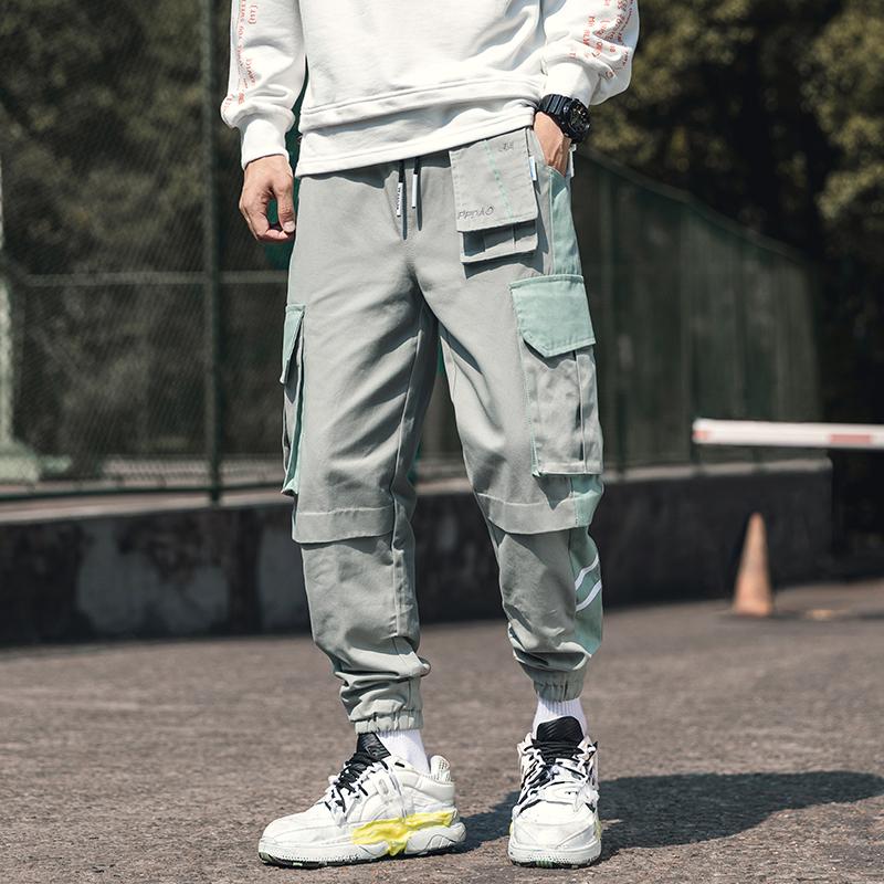 Harajuku Western Style Vintage Cotton Cargo Pants Men Multi-Pockets Hip Hop Streetwear Casual Male Ankle-Length Harem Pants, Light grey
Harajuku Western Style Vintage Cotton Cargo Pants Men Multi-Pockets Hip Hop Streetwear Casual Male Ankle-Length Harem Pants, Light grey