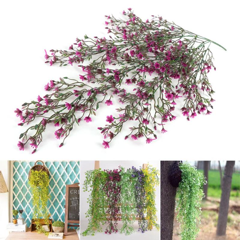 80cm Plastic Artificial Flowers Vine Fake Flowers Wall Hanging Flower Vines Artificial Party Wedding Decoration Room Home Decor, Green
80cm Plastic Artificial Flowers Vine Fake Flowers Wall Hanging Flower Vines Artificial Party Wedding Decoration Room Home Decor, Green