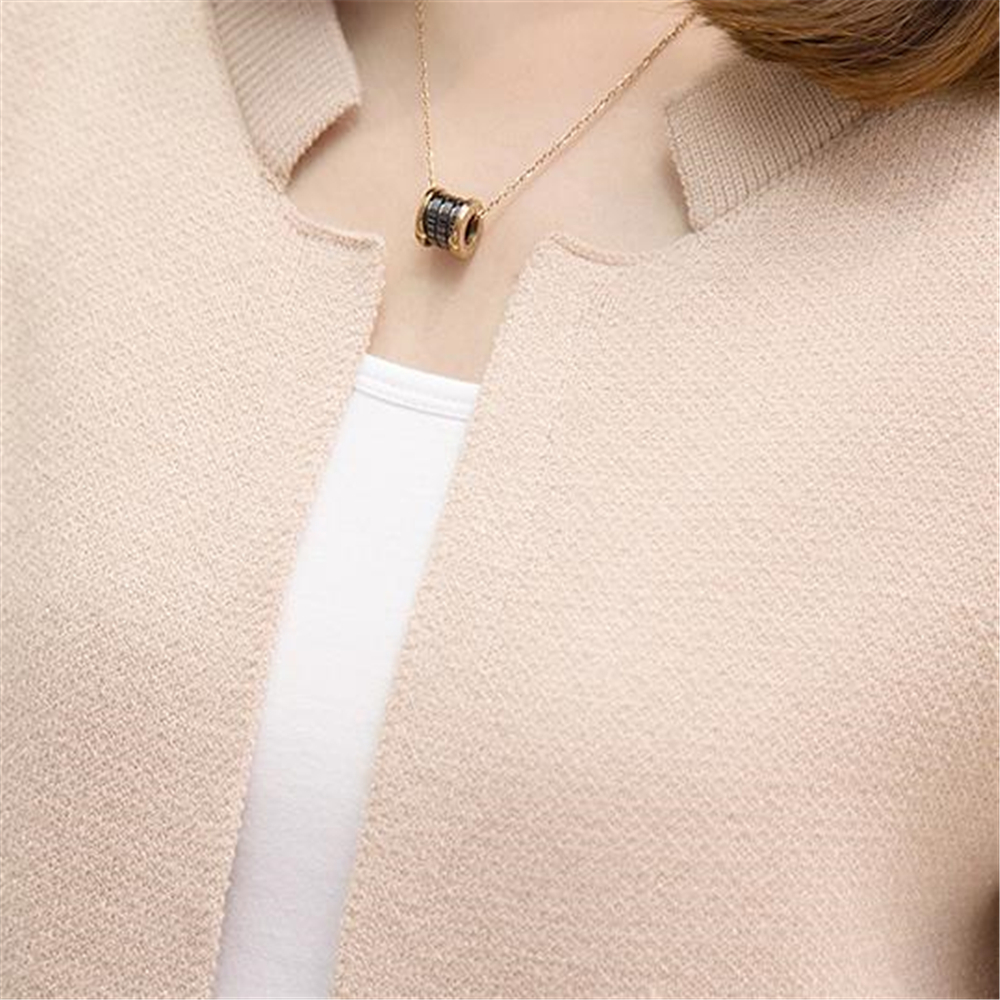 Autumn Knitting Loose Fashion Women's Cardigans Patchwork Long Sleeve Simple Style Female Spring Sweaters Korea Style Coats 201031