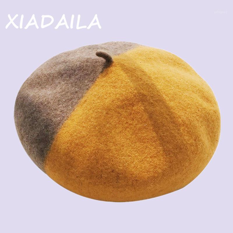 Berets 2021 Exclusive French Beret Autumn And Winter Fashion Stitching Design Wool Cap1, D style
Berets 2021 Exclusive French Beret Autumn And Winter Fashion Stitching Design Wool Cap1, D style