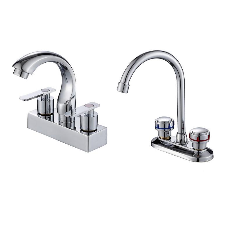 Bathroom Basin Faucet Double Handle Deck Mounted Basin Faucets Bath Shower Faucets Hot And Cold Sink Wash Water Mixer Tap
Bathroom Basin Faucet Double Handle Deck Mounted Basin Faucets Bath Shower Faucets Hot And Cold Sink Wash Water Mixer Tap