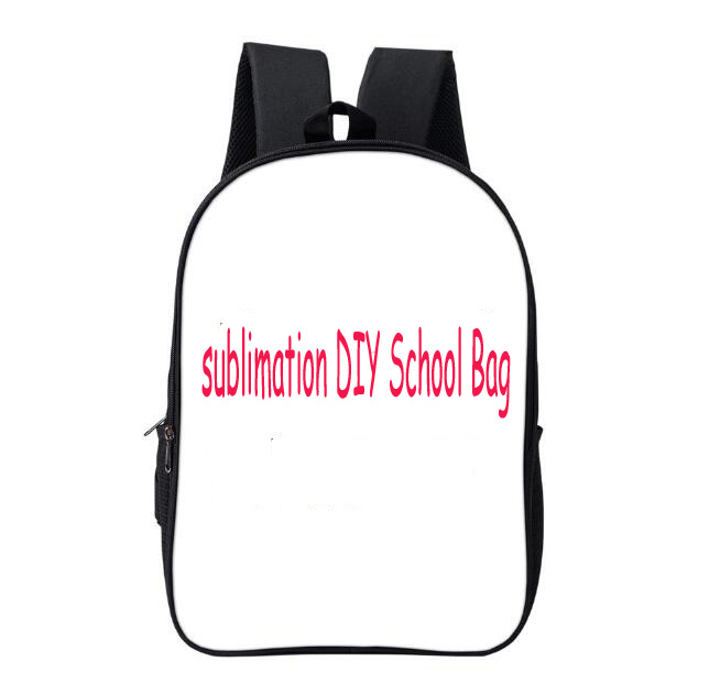 School Bags Sublimation DIY Blank Personal Creative Polyester Two Layer Student Backpack Size 42cm*29cm*16cm, Black
School Bags Sublimation DIY Blank Personal Creative Polyester Two Layer Student Backpack Size 42cm*29cm*16cm, Black