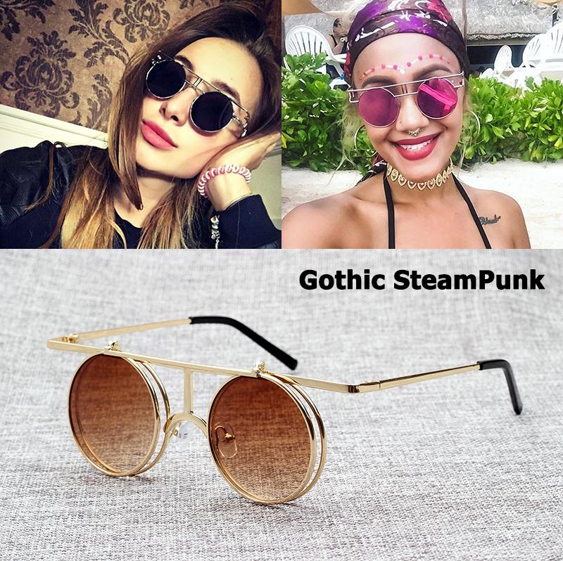 JackJad New Fashion Flip Up Lense Gothic SteamPunk Style Sunglasses Men Vintage Brand Design Clamshell Sun Glasses
JackJad New Fashion Flip Up Lense Gothic SteamPunk Style Sunglasses Men Vintage Brand Design Clamshell Sun Glasses