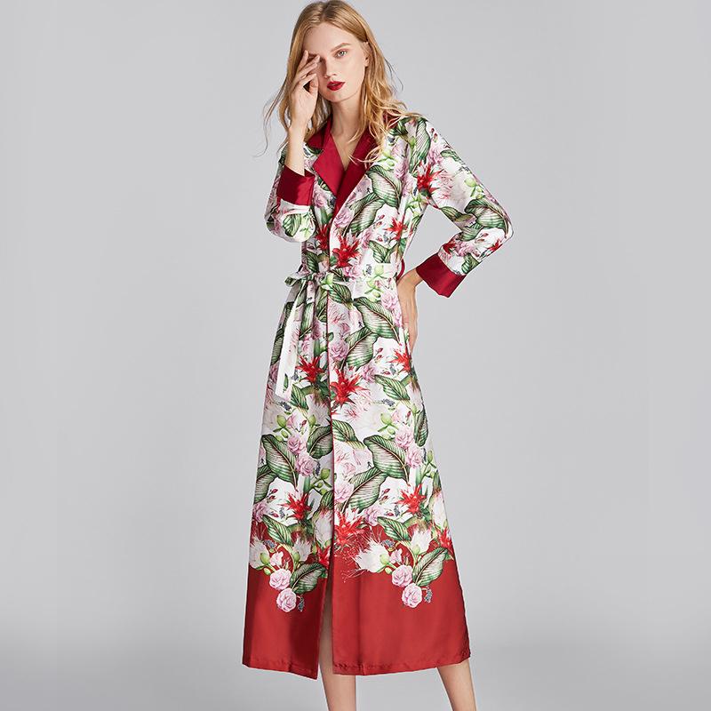 Pajamas Women's Kimono Printed Nightgown Sexy Bathrobe Large Size Home Wear Casual Fashion Lapel Silky Gowns New Nightwear, Sling
Pajamas Women's Kimono Printed Nightgown Sexy Bathrobe Large Size Home Wear Casual Fashion Lapel Silky Gowns New Nightwear, Sling