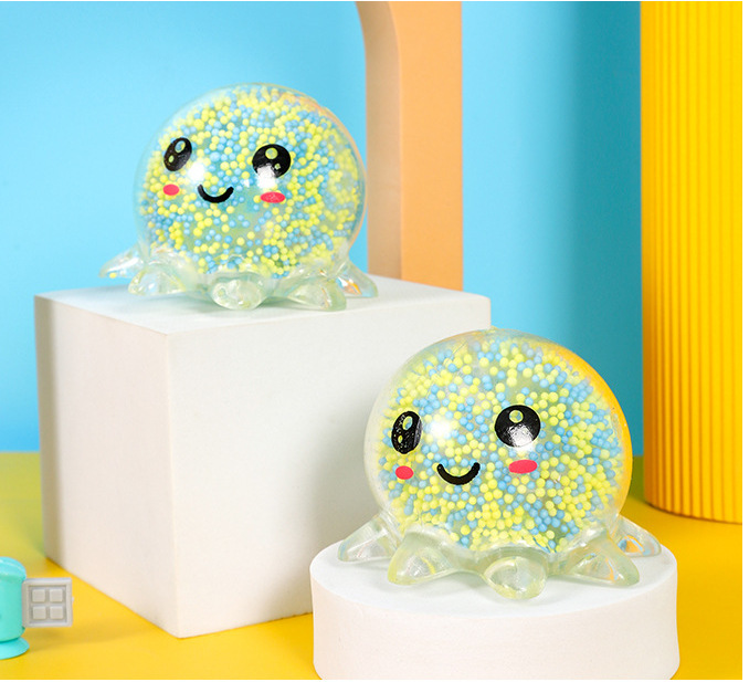 Fidget Toys Squishy New luminous octopus with lamp squid to vent the octopus without liquid decompression foam air balloon children