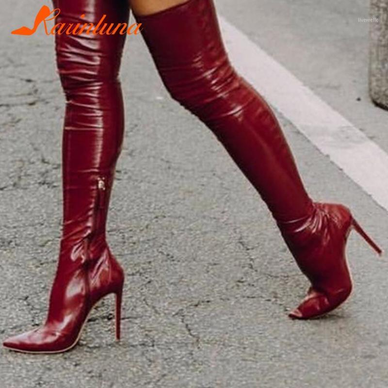 Dropship Hot Sale 2020 New Fashion Brand women shoes Sexy Party Over-the-knee Side Zipper Thin High Heels Pointed Toe Knee Boots1, Wine red
Dropship Hot Sale 2020 New Fashion Brand women shoes Sexy Party Over-the-knee Side Zipper Thin High Heels Pointed Toe Knee Boots1, Wine red