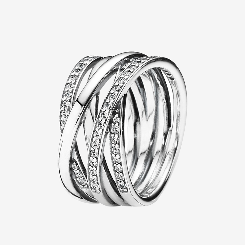 authentic 925 Sterling Silver Wedding RING Women CZ diamond Jewelry for Sparkling Polished Lines Rings with box
authentic 925 Sterling Silver Wedding RING Women CZ diamond Jewelry for Sparkling Polished Lines Rings with box
