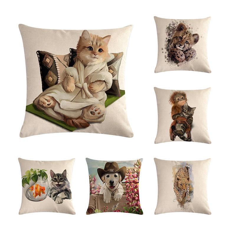 45*45cm animal Cotton Linen Throw Pillow Cushion Cover Home Decoration Sofa Bed Decor Decorative Pillowcase, 15
45*45cm animal Cotton Linen Throw Pillow Cushion Cover Home Decoration Sofa Bed Decor Decorative Pillowcase, 15