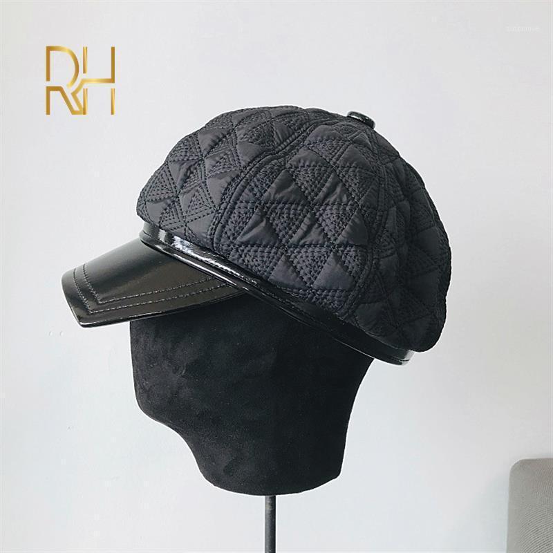 Octagonal Hats for Women Patchwork PU Brim Plaid Cotton Sailor Caps New Ladies Sun Hat Visors Newsboy Caps Female Berets RH1, Black
Octagonal Hats for Women Patchwork PU Brim Plaid Cotton Sailor Caps New Ladies Sun Hat Visors Newsboy Caps Female Berets RH1, Black