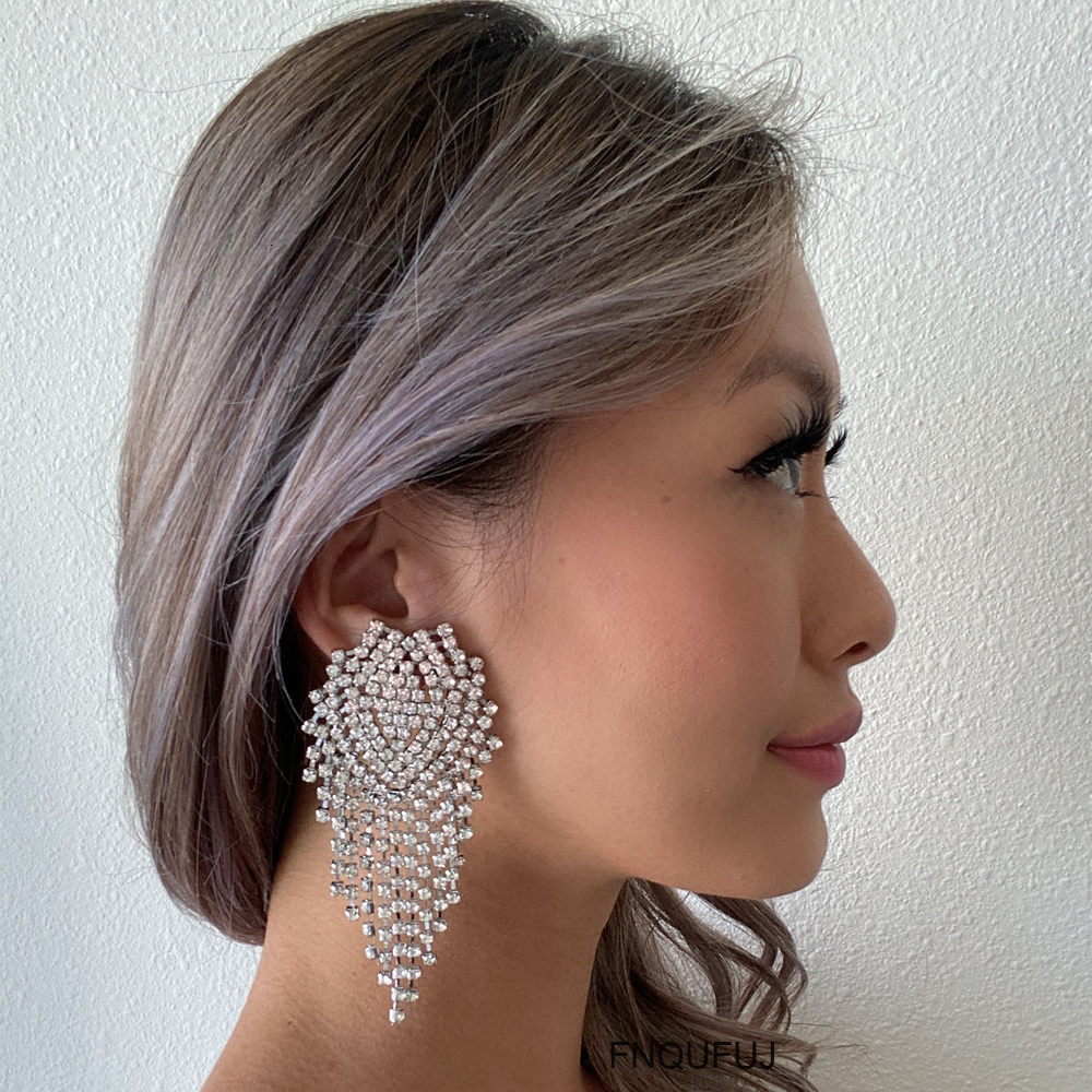Big Rhinestones Earrings For Women 2020 Fashion Statement Crystal Large Dangle Earing Femme Evening Party Wedding Jewelry Gift
Big Rhinestones Earrings For Women 2020 Fashion Statement Crystal Large Dangle Earing Femme Evening Party Wedding Jewelry Gift