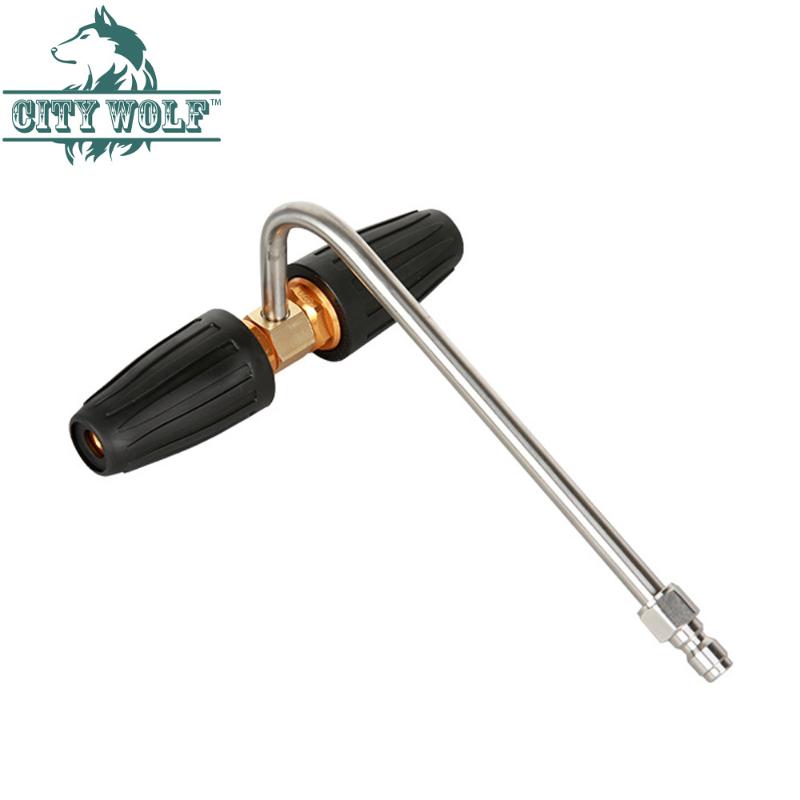 high pressure washer accessory with two 4000psi turbo nozzles G1/4 quick connector underground cleaner
high pressure washer accessory with two 4000psi turbo nozzles G1/4 quick connector underground cleaner