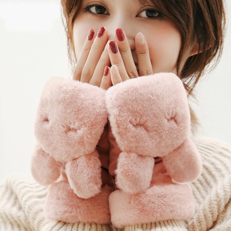 Home&Nest Women Winter Cute Animal Gloves Ladies Cartoon Outdoor Half-Ringer Over Thickening Mittens Gloves Winter
Home&Nest Women Winter Cute Animal Gloves Ladies Cartoon Outdoor Half-Ringer Over Thickening Mittens Gloves Winter