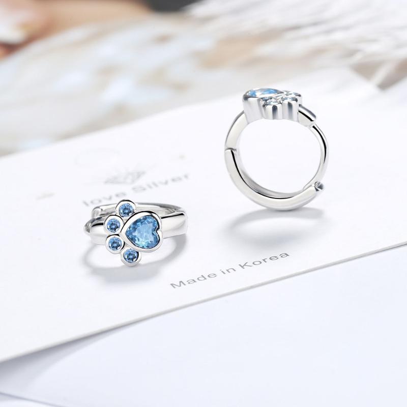 Sweet Blue Short Cat Claw Footprint Hoop Earrings For Women Girl Wedding Jewelry Gift Pendientes
Sweet Blue Short Cat Claw Footprint Hoop Earrings For Women Girl Wedding Jewelry Gift Pendientes
