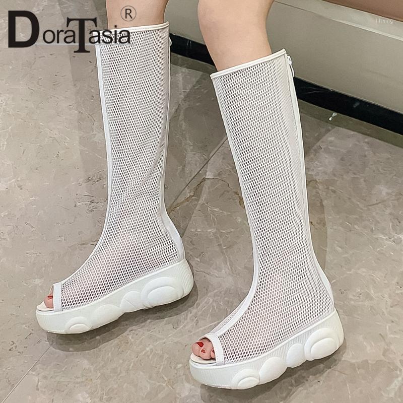 DORATASIA Ins Sexy Ladies Summer Peep Toe Boots Casual Boots Women Hollow Platform Zipper Party Club Mid Calf Shoes Woman1, Black
DORATASIA Ins Sexy Ladies Summer Peep Toe Boots Casual Boots Women Hollow Platform Zipper Party Club Mid Calf Shoes Woman1, Black