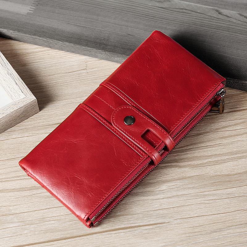 Men's and women's general leather women's wallet top leather multi functional men's and wallet soft face, Black
Men's and women's general leather women's wallet top leather multi functional men's and wallet soft face, Black
