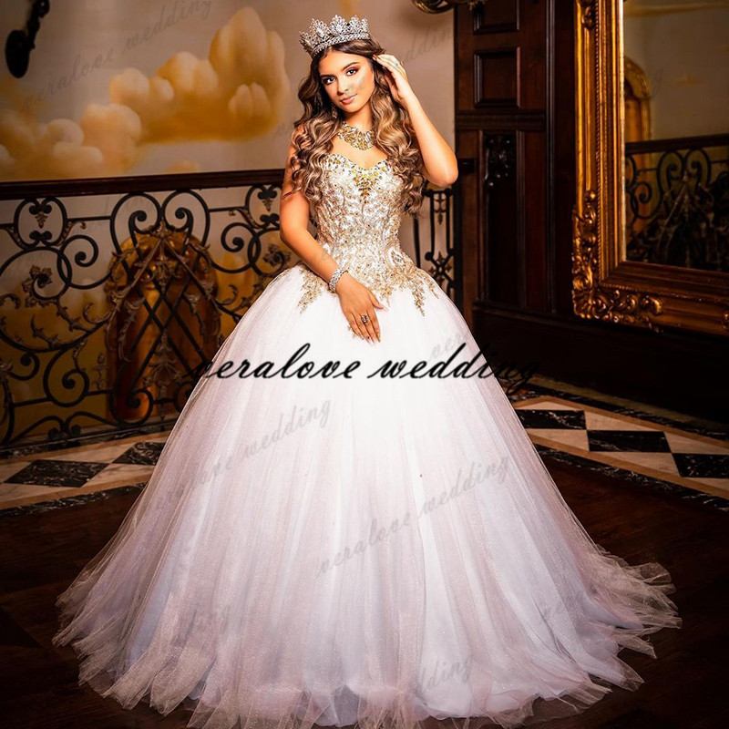 Stunning Ball Gown Quinceanera Dress Lace Appliques Beads Sweet 16 Dress Masquerade Prom Dresses Vestido De 15 Anos