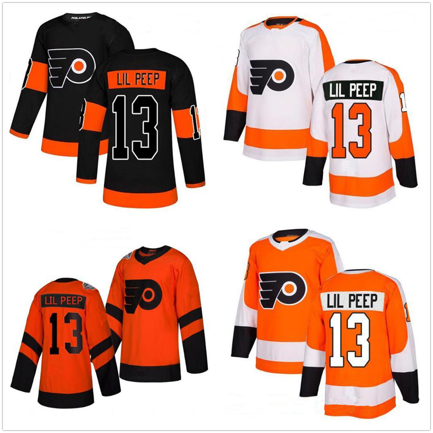 Philadelphia Flyers 13 Lil Peep Fashion Star Hockey Jerseys mens Women Youth Stitched Orange Black White, As pics
Philadelphia Flyers 13 Lil Peep Fashion Star Hockey Jerseys mens Women Youth Stitched Orange Black White, As pics
