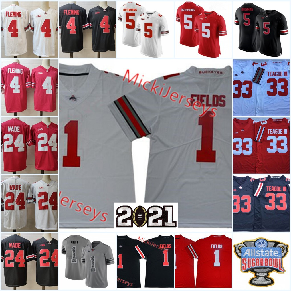 Mens Justin Fields Ohio State Buckeyes Jersey #33 Master Teague III Julian Fleming Shaun Wade #5 Baron Browning Ohio State Football Jersey, 1 justin fields
Mens Justin Fields Ohio State Buckeyes Jersey #33 Master Teague III Julian Fleming Shaun Wade #5 Baron Browning Ohio State Football Jersey, 1 justin fields