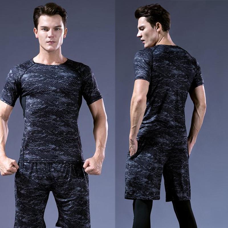 Fashion Men's Suit 2 Piece Sportswear Suit Football Fitness Mountain Climbing Running Sports Printed Gray, As pic
Fashion Men's Suit 2 Piece Sportswear Suit Football Fitness Mountain Climbing Running Sports Printed Gray, As pic