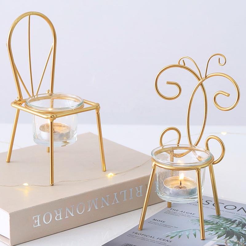 Creative Chair Shape Candlestick Metal Iron Candle Holder for Wedding Party Decor Nordic Style Candlestick Desktop Ornament
Creative Chair Shape Candlestick Metal Iron Candle Holder for Wedding Party Decor Nordic Style Candlestick Desktop Ornament