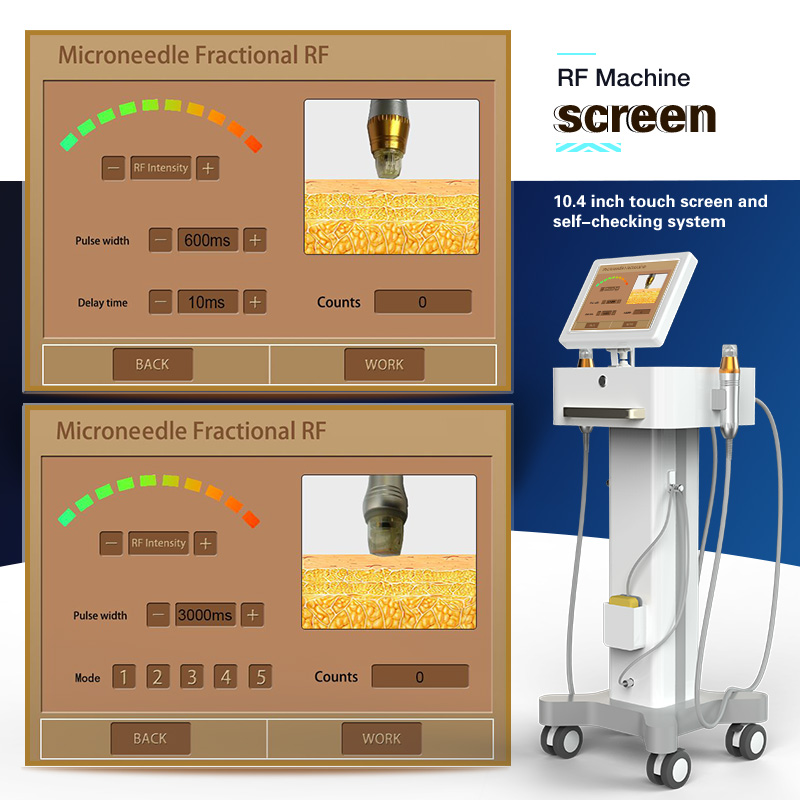 Fractional radio frequency RF equipment micro needling deep wrinkle treatment microneedle