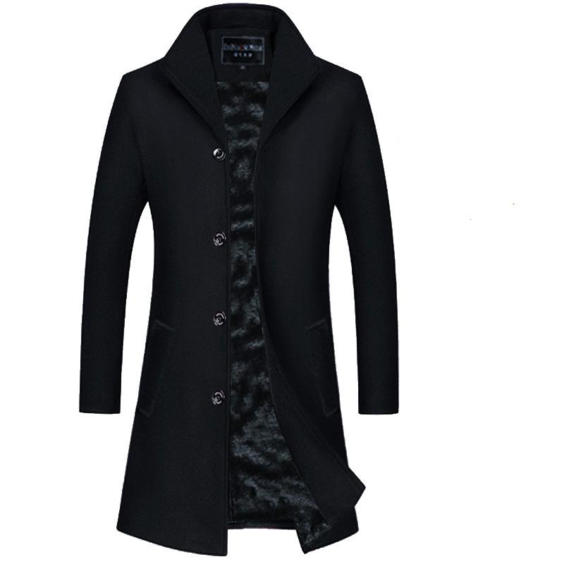 2020 New Arrival Velet Lining Mens Winter Jackets And Coats Long Thick Wool Overcoat, Black
2020 New Arrival Velet Lining Mens Winter Jackets And Coats Long Thick Wool Overcoat, Black