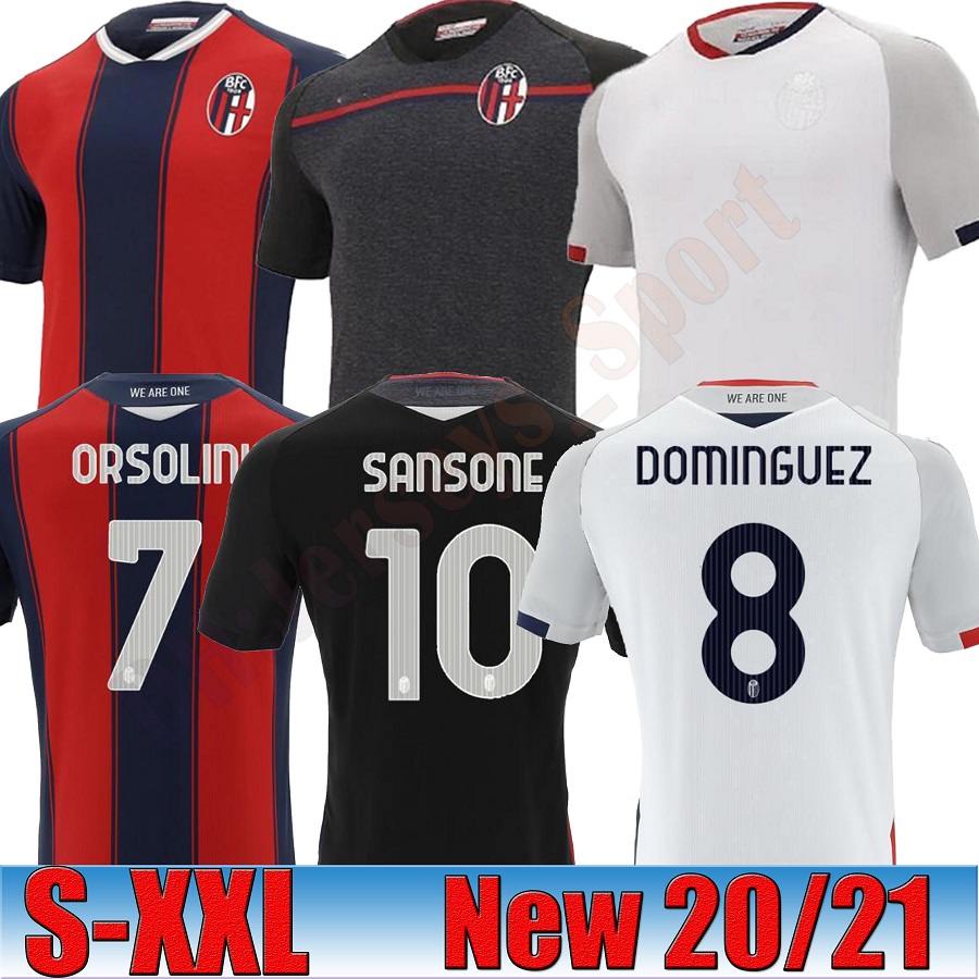 THAILAND 20 21 BOLOGNA FC 1909 soccer jersey HOME Orsolini 20 21 maglie da calcio Sansone Dominguez Tomiyasu Soriano Barrow football shirts, 20/21 third+patch
THAILAND 20 21 BOLOGNA FC 1909 soccer jersey HOME Orsolini 20 21 maglie da calcio Sansone Dominguez Tomiyasu Soriano Barrow football shirts, 20/21 third+patch