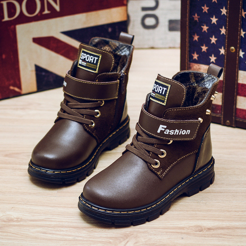 Girls Military Boys New Genuine Leather Children Ankle Autumn Winter Lace-up Snow Kids Shoes Motorcycle Boots, Black
Girls Military Boys New Genuine Leather Children Ankle Autumn Winter Lace-up Snow Kids Shoes Motorcycle Boots, Black