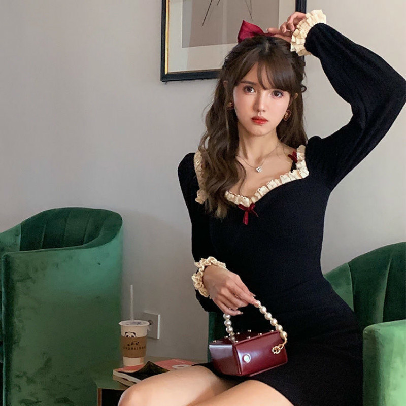 New Dressed 2021 in long sleeve knitted autumn/winter short style temperament down square collar dress y269 ZN22, Yeah.
New Dressed 2021 in long sleeve knitted autumn/winter short style temperament down square collar dress y269 ZN22, Yeah.
