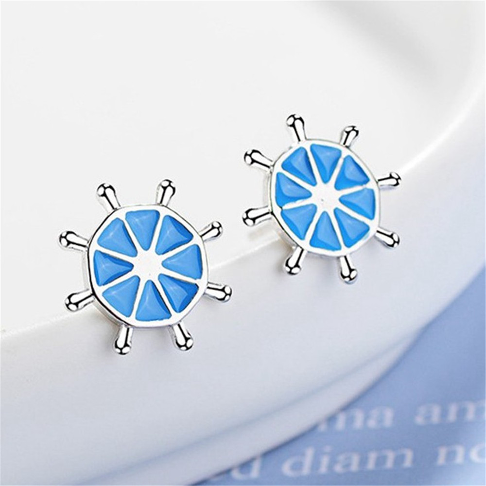 925 Sterling Silver Blue Trendy Exquisite Stainless Steel Stud Earrings For Women Classic Korean Gifts Fashion Jewelry Prevent Allergy
925 Sterling Silver Blue Trendy Exquisite Stainless Steel Stud Earrings For Women Classic Korean Gifts Fashion Jewelry Prevent Allergy