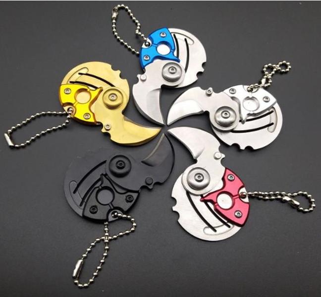 2021 HW21 Mini Round Coin Knife Portable Key Chain Pendant Creative Small Folding Knife Outdoor Survival EDC Tools
2021 HW21 Mini Round Coin Knife Portable Key Chain Pendant Creative Small Folding Knife Outdoor Survival EDC Tools