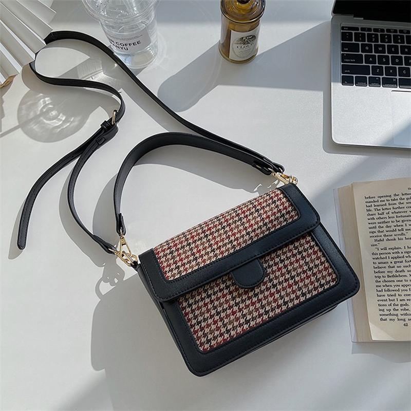 Plaid Women's Bag High Quality PU Leather Bags For Women 2021 Grid Small Shoulder Crossbody Bag Female Handbags Whole Sale, Black
Plaid Women's Bag High Quality PU Leather Bags For Women 2021 Grid Small Shoulder Crossbody Bag Female Handbags Whole Sale, Black