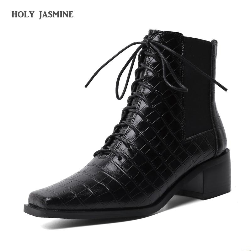 Fashion Women Ankle Boots Spring Autumn 5cm High Heels Genuine Leather Shoes Factory Sale, Black
Fashion Women Ankle Boots Spring Autumn 5cm High Heels Genuine Leather Shoes Factory Sale, Black