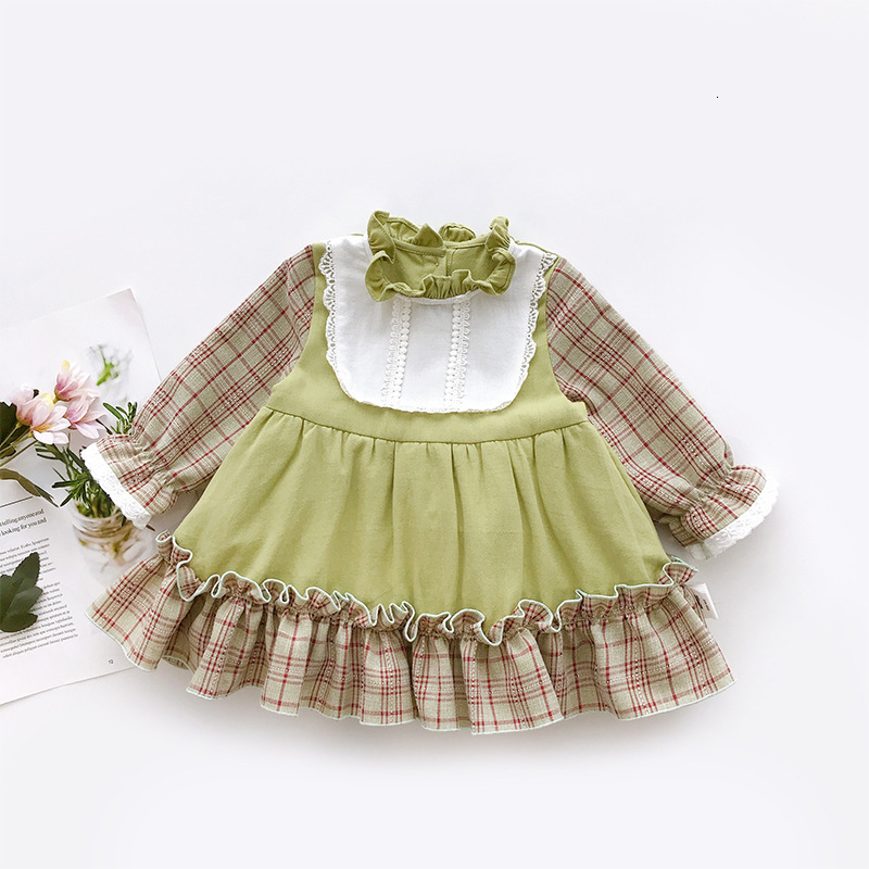 2021 New Girls Princess Lace Lolita Style Plaid Kids Baby Party Wedding Pageant Ball Gown Formal Es 0-4y Pfo2, Army green
2021 New Girls Princess Lace Lolita Style Plaid Kids Baby Party Wedding Pageant Ball Gown Formal Es 0-4y Pfo2, Army green