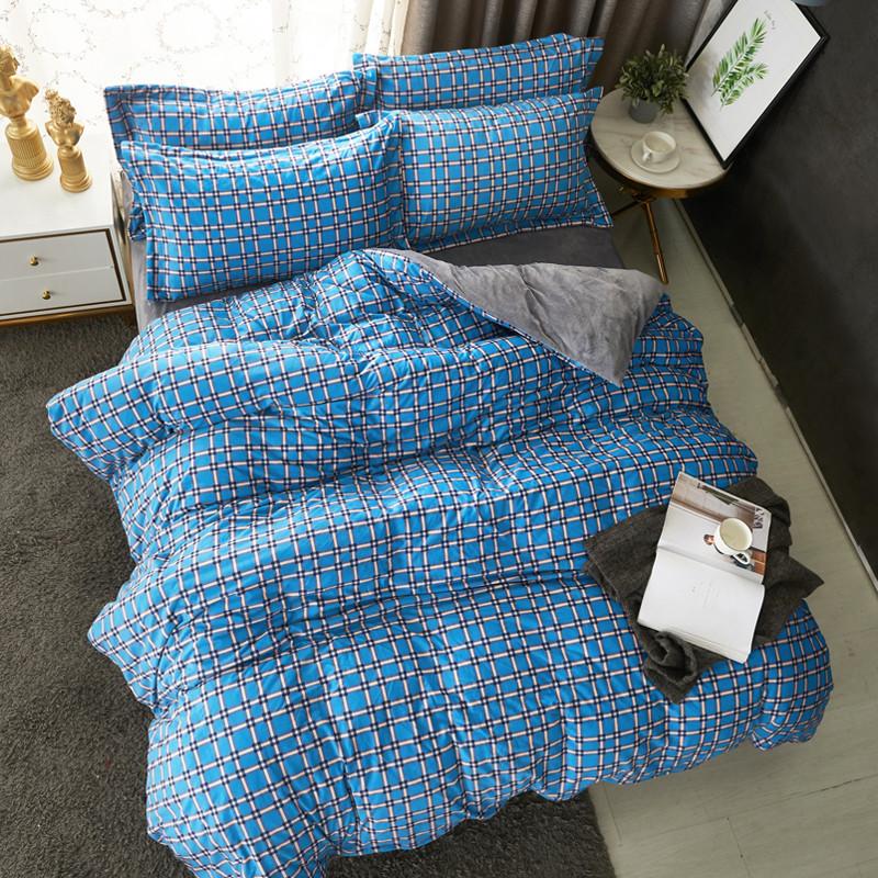 Modern Style Baby Velvet Crystal Velvet Plaid 4pcs Duvet Cover Bed Sheet Pillowcases Royal Blue Light Purple Bean Paste Grey
Modern Style Baby Velvet Crystal Velvet Plaid 4pcs Duvet Cover Bed Sheet Pillowcases Royal Blue Light Purple Bean Paste Grey